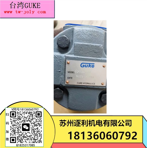 GUKE單雙聯(lián)葉片泵4535V42A/50/60A25/30/35V/38V-1C22R低噪音油泵